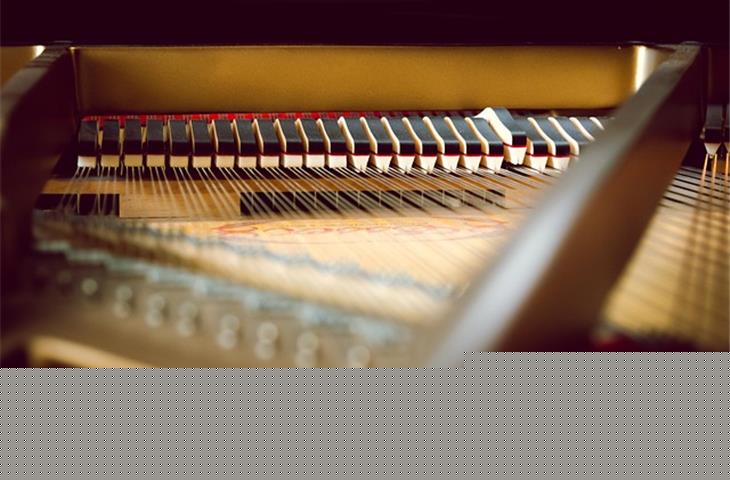 white piano hinge